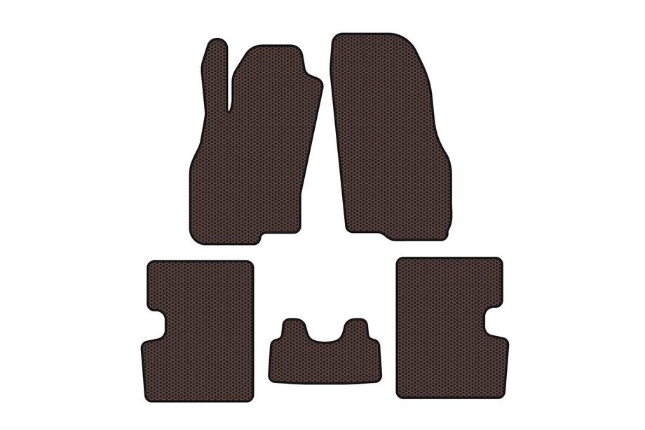Fiat Grande Punto/Punto EVO 2006–2018 Gumijaste preproge Carsuit (HB, 5-vratni, pred prenovo, rjave) Image