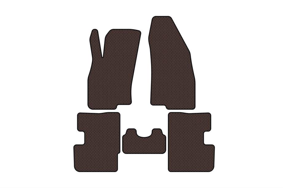 Fiat Grande Punto/Punto EVO 2006–2018 Gumijasti tepihi Carsuit (2011-2018, HB, 3-vratni, rjavi) Image
