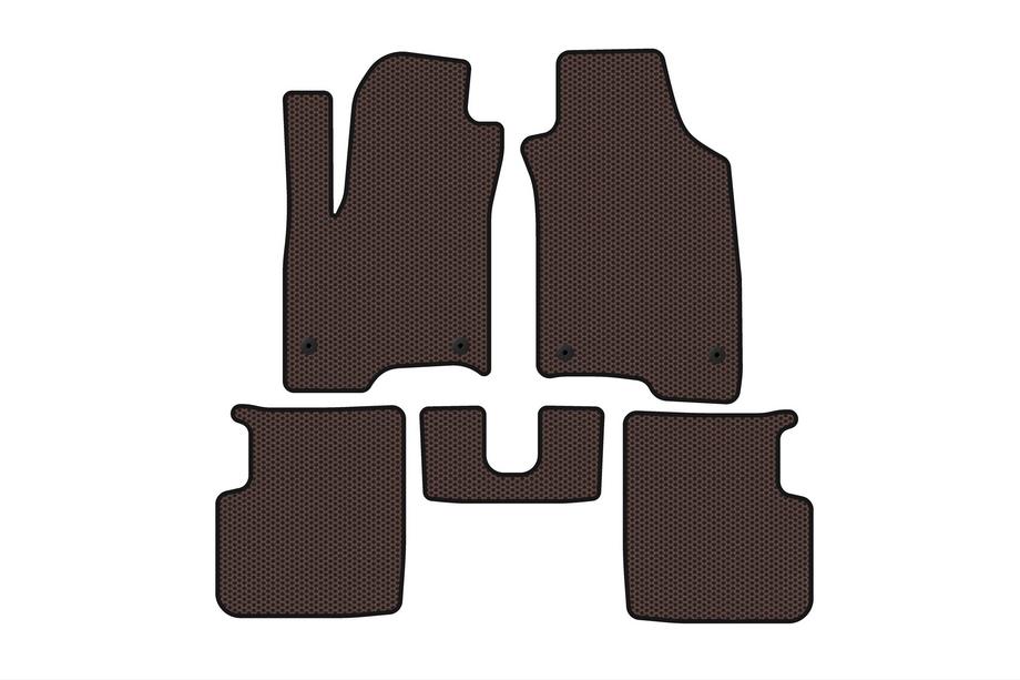 Fiat Panda 2011–2023 Gumijasti tepihi Carsuit (Rjavi) Image