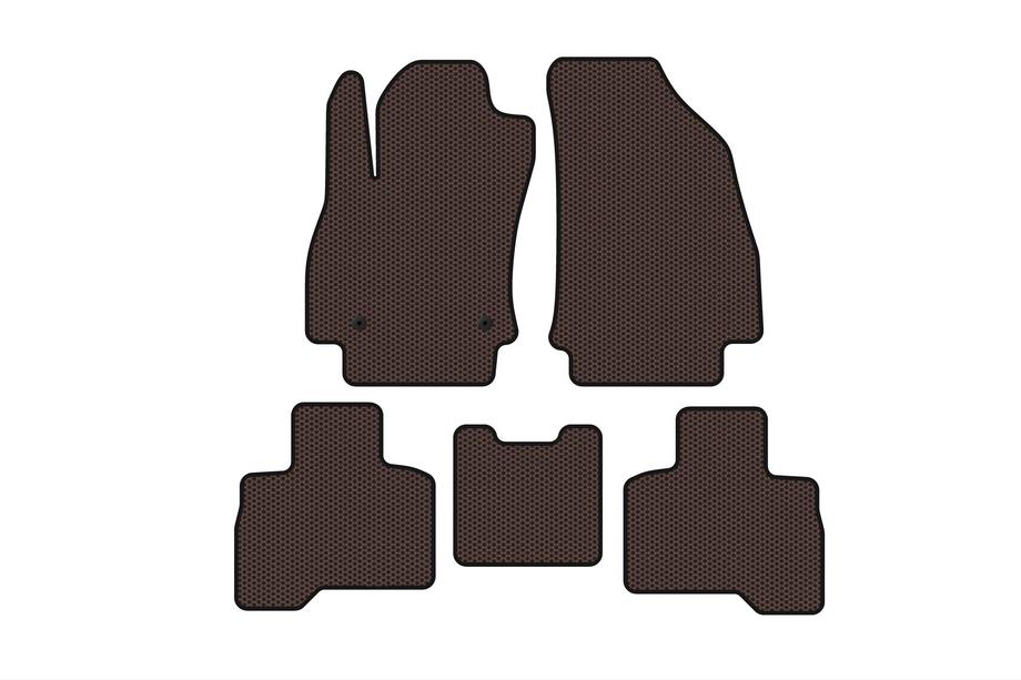 Fiat Fiorino/Qubo 2008–2024 Gumijaste talne preproge Carsuit za notranjost (za Qubo 2008-2016, rjave) Image