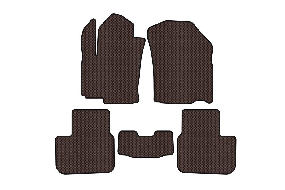 Fiat Sedici 2006–2014 Gumijaste talne preproge Carsuit (HB, rjave) Image