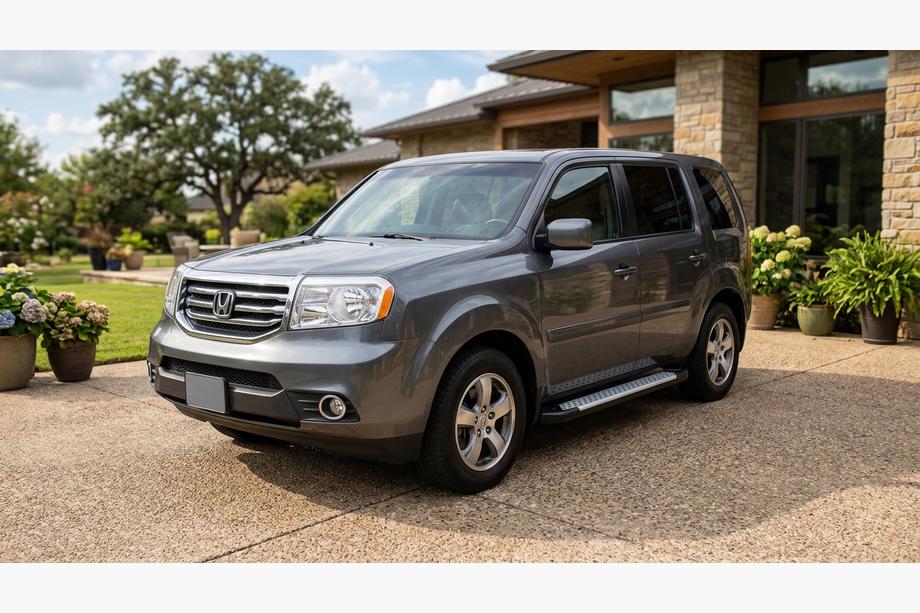 Honda Pilot 2008–2015 Stranske stopnice Allmond Grey (2 kosa, aluminij) Image