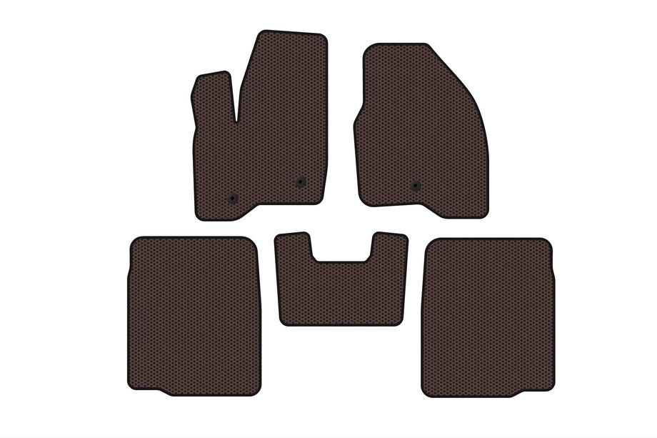 Ford Explorer 2011–2019 Gumijasti tepihi za notranjost Carsuit (2 vrsti, 2011-2015, rjavi) Image