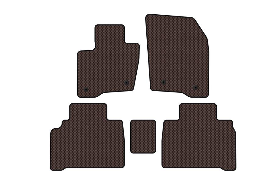Ford Galaxy 2015– Gumijaste talne preproge Carsuit (HB, rjave) Image