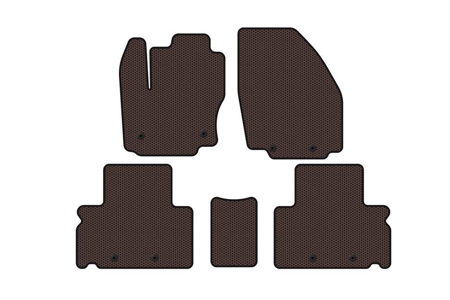 Ford S-Max 2007–2014 Gumijasti tepihi Carsuit (Rjavi) Image