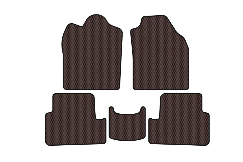 Ford Connect 2010–2013 Gumijaste preproge Carsuit (2009-2012, rjave) Image