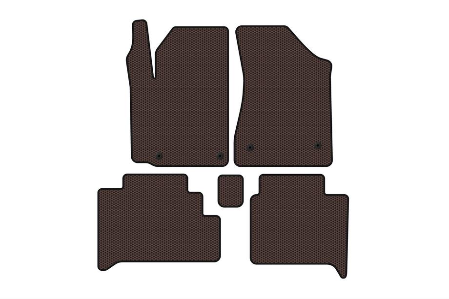 Geely GC-5 2010–2015 Gumijaste talne preproge Carsuit (HB, rjave) Image