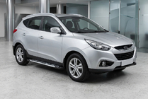 Hyundai IX-35 2010–2015 Stranske stopnice Sunrise (2 kos, aluminij) fotografija 1
