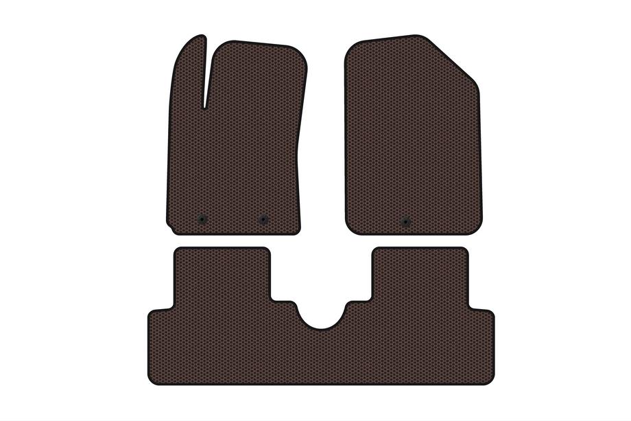 Hyundai I-10 2014–2017 Gumijaste talne preproge Carsuit (HB, rjave) Image