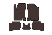 Hyundai I-20 2008–2012 Gumijaste talne preproge Carsuit (HB, rjave) fotografija 1