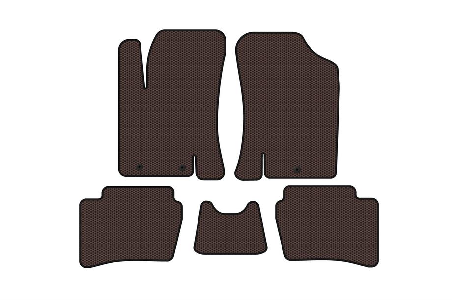 Hyundai I-20 2008–2012 Gumijaste talne preproge Carsuit (HB, rjave) Image