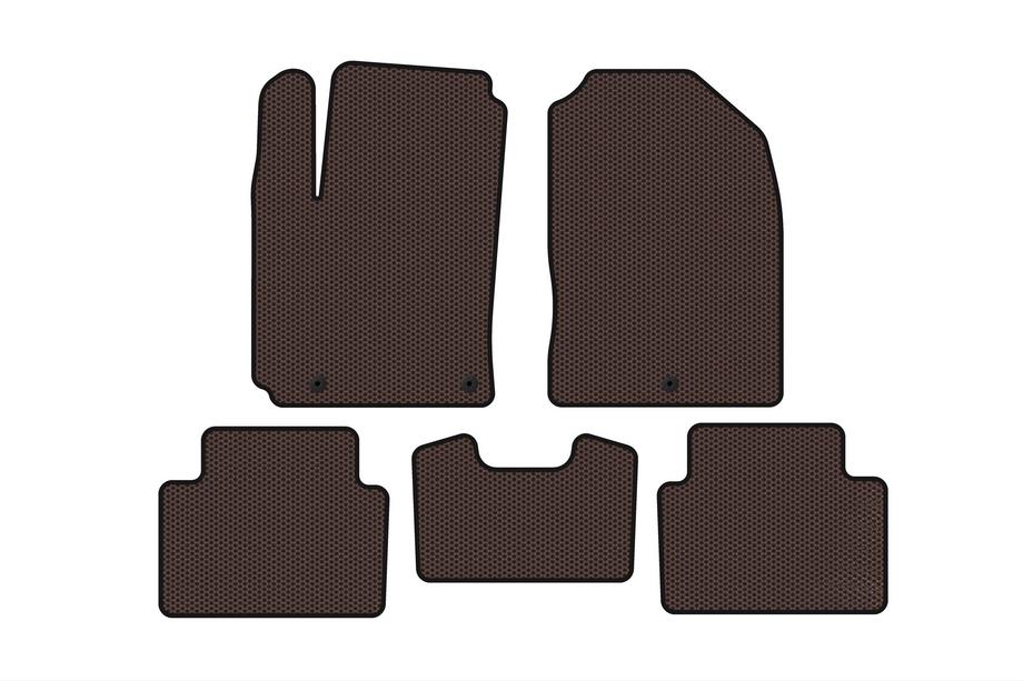 Hyundai Kona 2017–2023 Gumijasti tepihi Carsuit (2017-2020, bencin, rjavi) Image