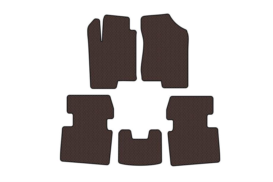 Hyundai Sonata NF 2004–2009 Gumijasti tepihi Carsuit (Rjavi) Image