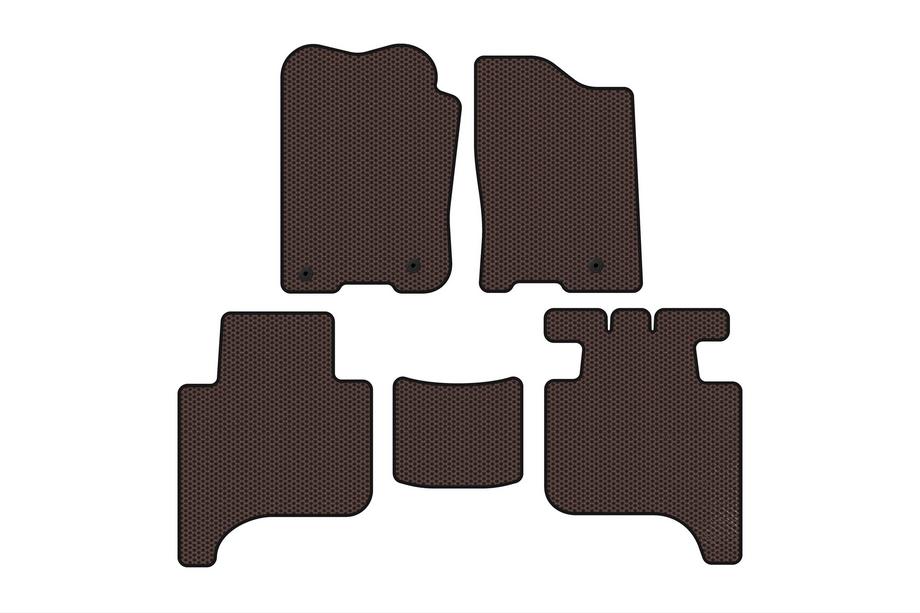Infiniti QX56 2004–2010 Carsuit gumijaste preproge za kabino (2 vrsti, 2004-2008, rjave) Fotografija 1