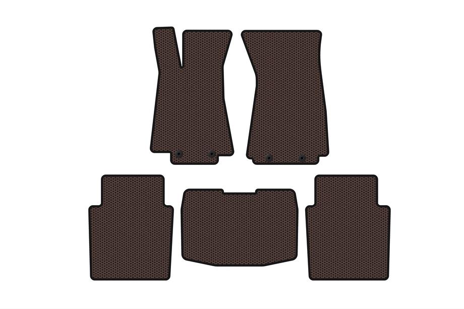 Jaguar XJ 2003–2009 Gumijasti tepihi za avto Carsuit (SD, rjavi) Image