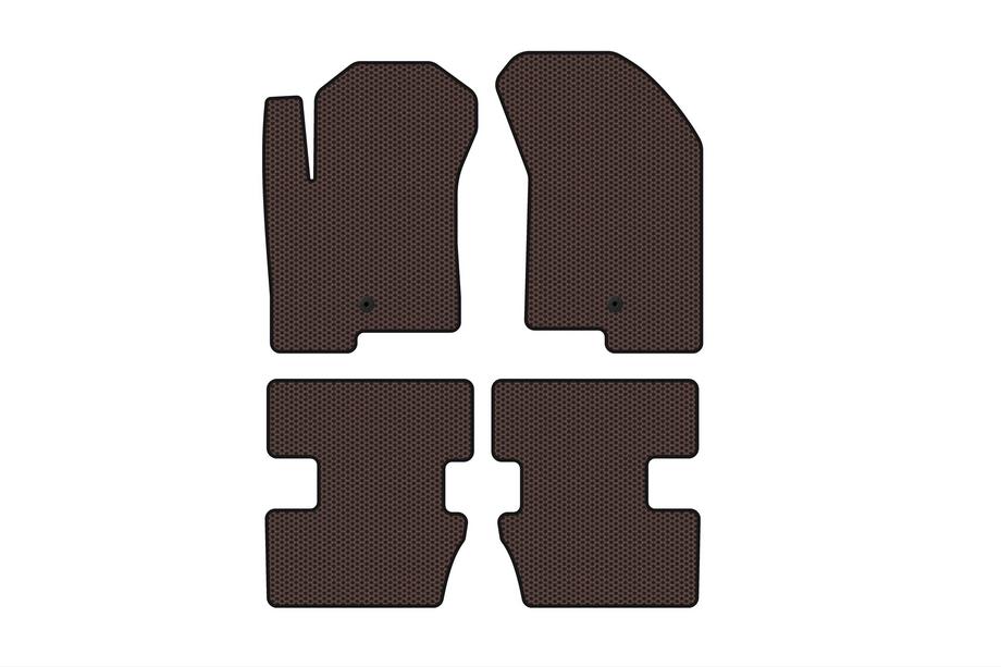 Jeep Compass 2006–2016 Gumijasti tepihi Carsuit (2006-2011, Rjavi) Image