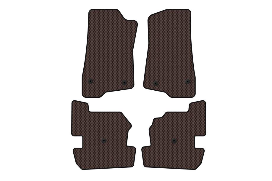 Jeep Wrangler 2018– Gumijasti tepihi Carsuit (Rjavi) Image