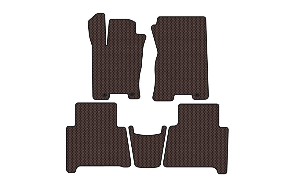 Kia Mohave 2008–2016 Gumijasti tepihi Carsuit (Rjavi) Image