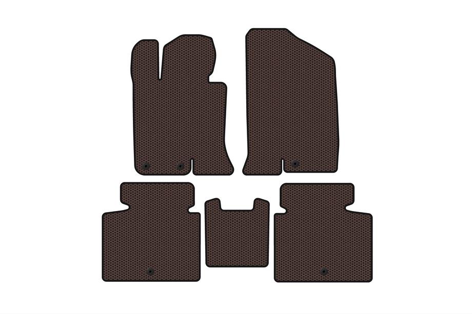 Kia Optima 2010–2016 Gumijaste preproge za notranjost Carsuit V-2 (SD, rjave) Image