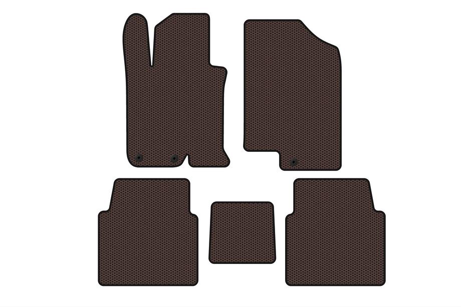 Kia Optima 2010–2016 Gumijaste preproge za notranjost Carsuit V-1 (SD, rjave) Image