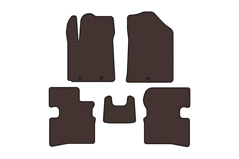 Kia Picanto 2004–2011 Gumijasti tepihi Carsuit (2009-2011, HB, rjavi) Image