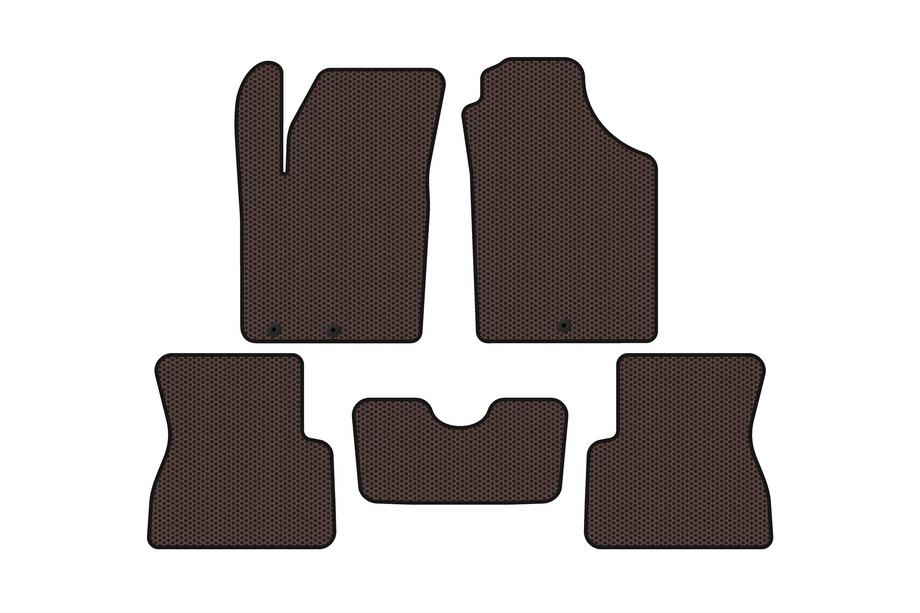 Kia Picanto 2011–2016 Gumijasti tepihi Carsuit (Rjavi) Image
