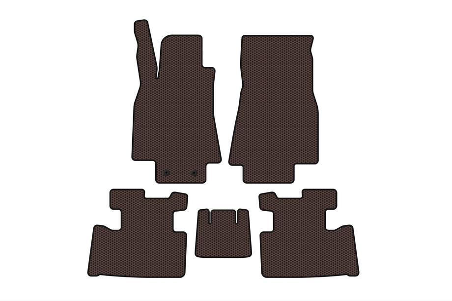 Mercedes A-class W169 2004–2012 Gumijasti tepihi Carsuit (2004-2008, HB, 5-vratni, rjavi) Image
