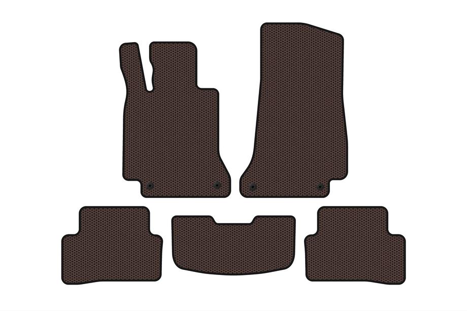 Mercedes C-class W205 2014–2021 Gumijasti tepihi za avto Carsuit (SD, rjavi) Image