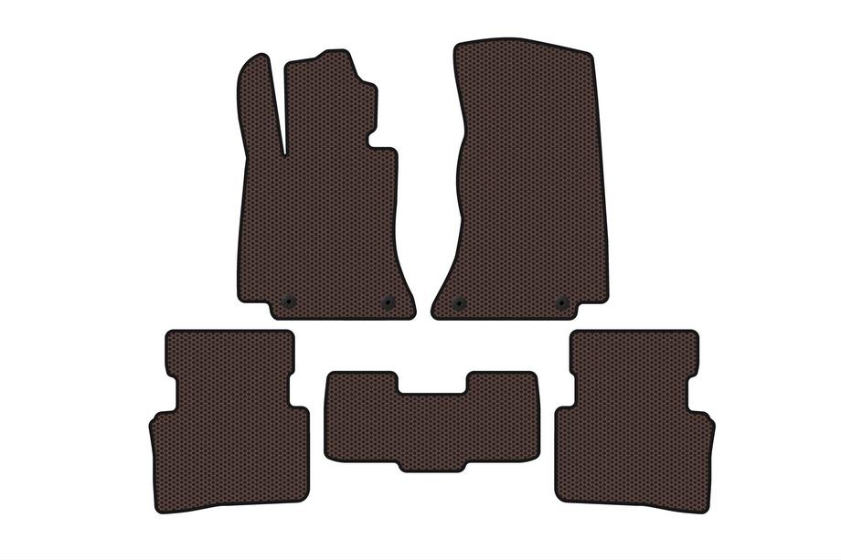 Mercedes razred C W206 2022– Gumijasti tepihi za avto Carsuit (SD, rjavi) Image