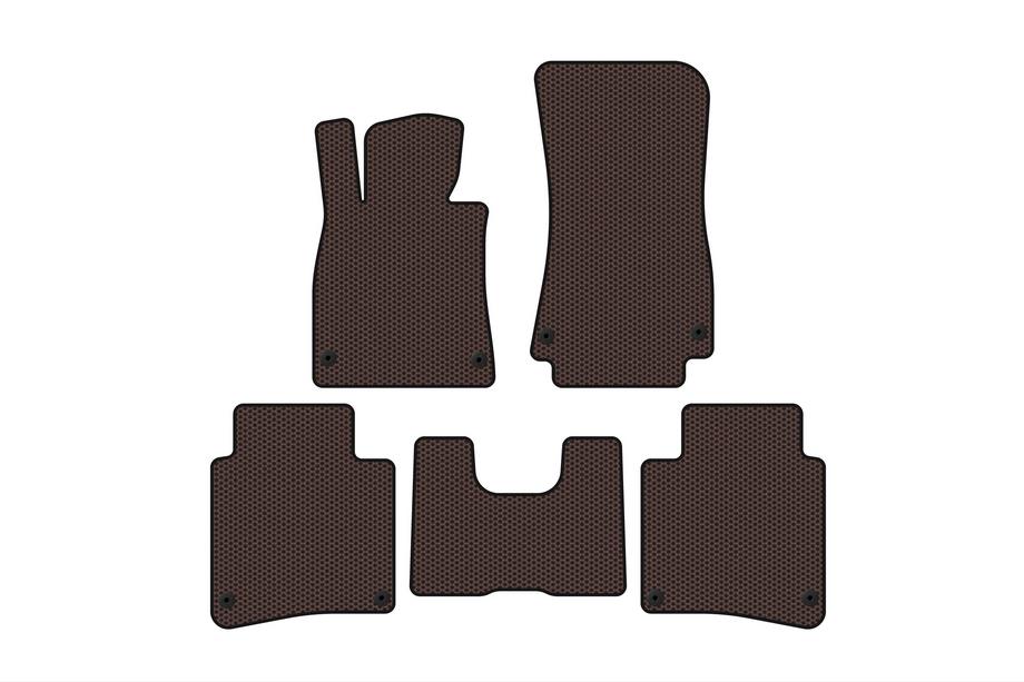 Mercedes S-class W222 2013–2022 Gumijaste preproge Carsuit (2017-2020, SD, dolga medosna razdalja, rjave) Image