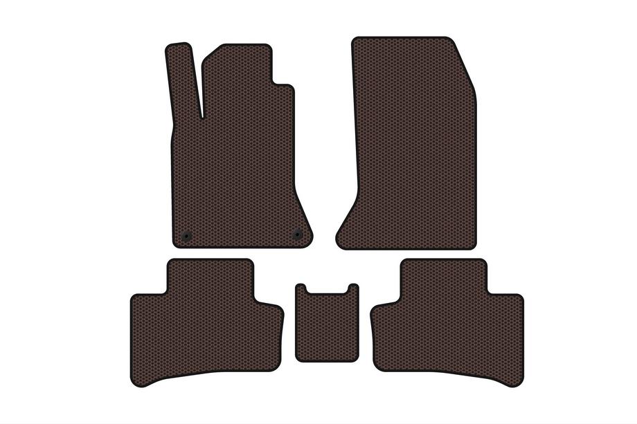 Mercedes B-class W246 2011–2018 Gumijasti tepihi za notranjost Carsuit (2011-2015, Elektro, rjavi) Image