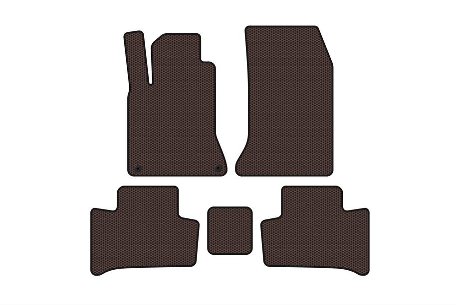 Mercedes B-class W246 2011–2018 Gumijasti tepihi Carsuit (2015-2018, Rjavi) Image