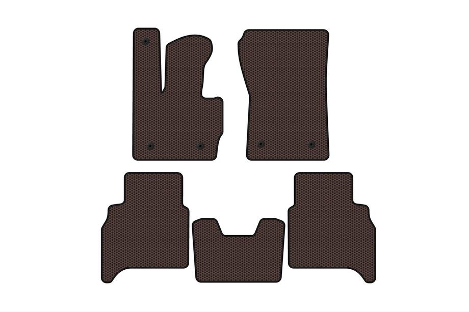 Mercedes G-Class W463 2018–2024 Gumijasti tepihi Carsuit (avtomatski menjalnik, rjavi) Image