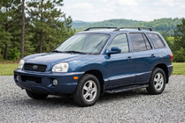 Hyundai Santa Fe 1 2000–2006 Stranske stopnice RedLine Black (2 kosa, aluminij) fotografija 1