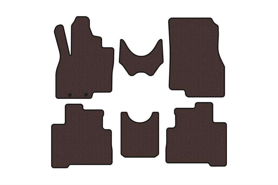 Mitsubishi Grandis 2003–2011 Carsuit gumijaste preproge za notranjost (2 vrsti, rjave) Image