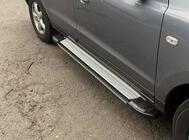 Hyundai Santa Fe 1 2000–2006 Stranske stopnice Rainbow (2 kos, aluminij) fotografija 1