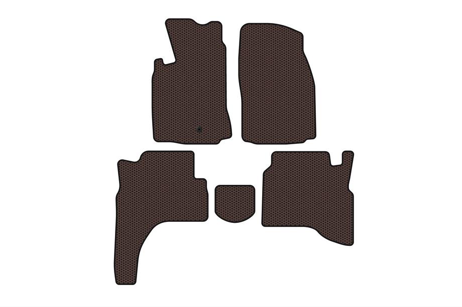 Mitsubishi Pajero Sport 1996–2007 Gumijasti tepihi Carsuit (Rjavi) Image