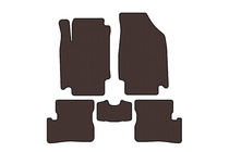 Nissan Micra K12 2003–2010 Gumijaste talne preproge Carsuit (HB, rjave) fotografija 1