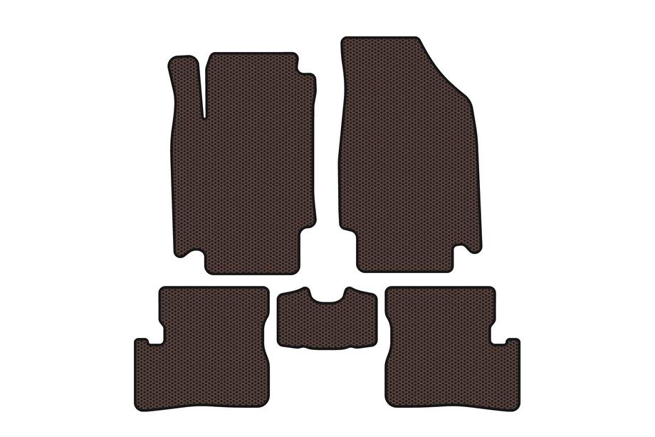 Nissan Micra K12 2003–2010 Gumijaste talne preproge Carsuit (HB, rjave) Image