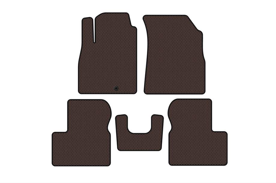 Nissan Micra K13 2011–2016 Gumijasti tepihi Carsuit (Rjavi) Image