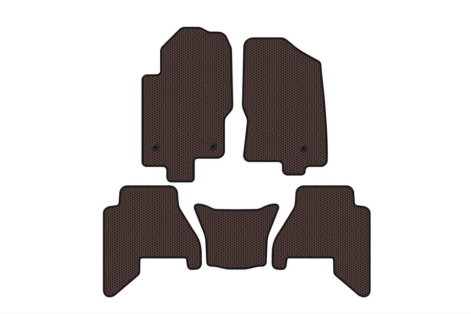 Nissan Pathfinder R51 2005–2014 Gumijaste preproge za avto Carsuit V2 (2 vrsti, rjava, 2010-2014) Image