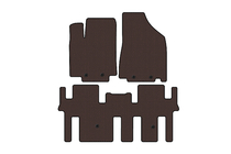 Nissan Pathfinder R52 2012–2021 Carsuit gumijaste preproge za notranjost (2 vrsti, rjave) fotografija 1