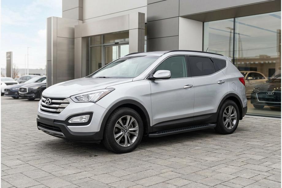 Hyundai Santa Fe 3 2012–2018 Bočne stopnice Allmond Black (2 kos, aluminij) Image