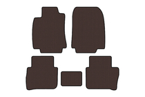 Nissan Tiida 2011–2014 Gumijaste talne preproge Carsuit (HB, rjave) fotografija 1