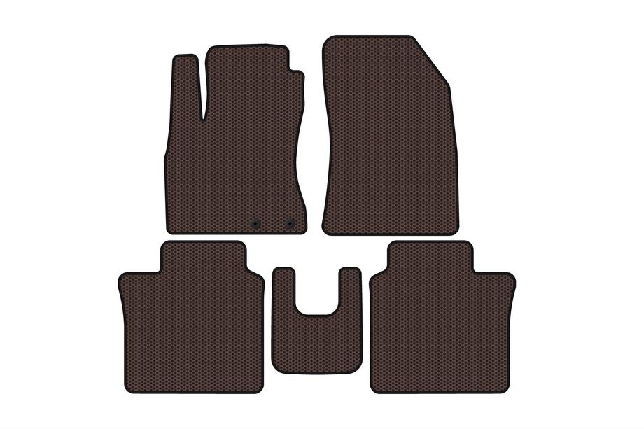 Nissan Note 2012–2020 Gumijaste talne preproge Carsuit (HB, rjave) Image
