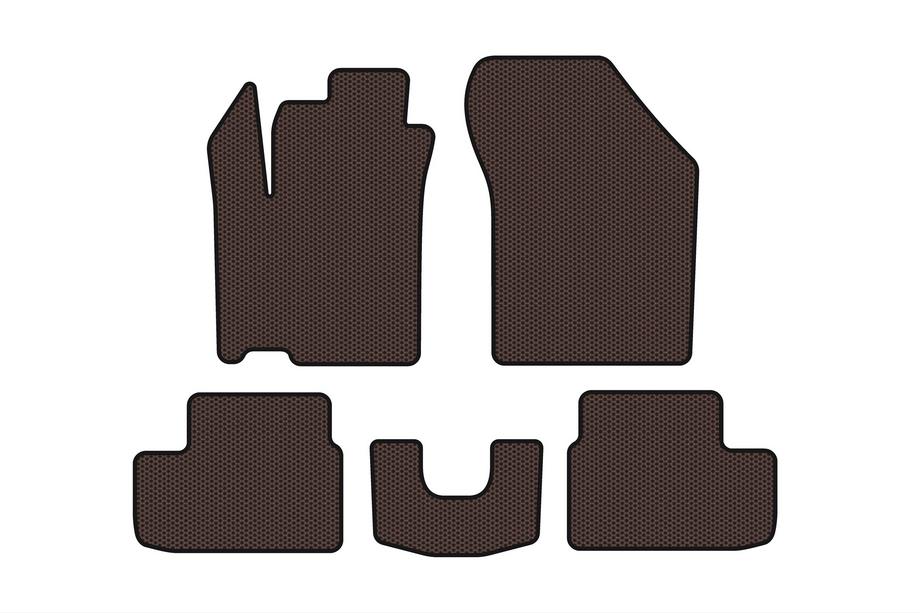 Opel Agila 2007–2015 Gumijaste talne preproge Carsuit (HB, rjave) Image