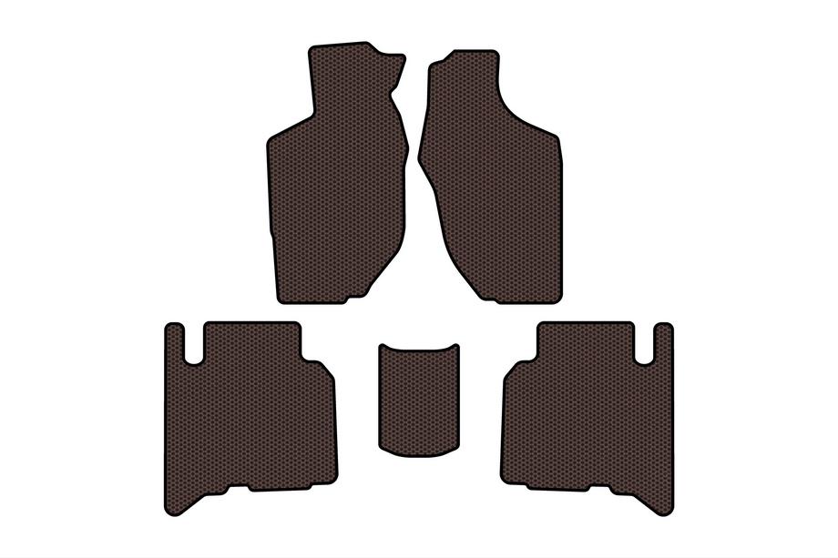 Opel Frontera 1998–2003 Gumijasti avtomobilski tepihi Carsuit (5-vratni, rjavi) Fotografija 1
