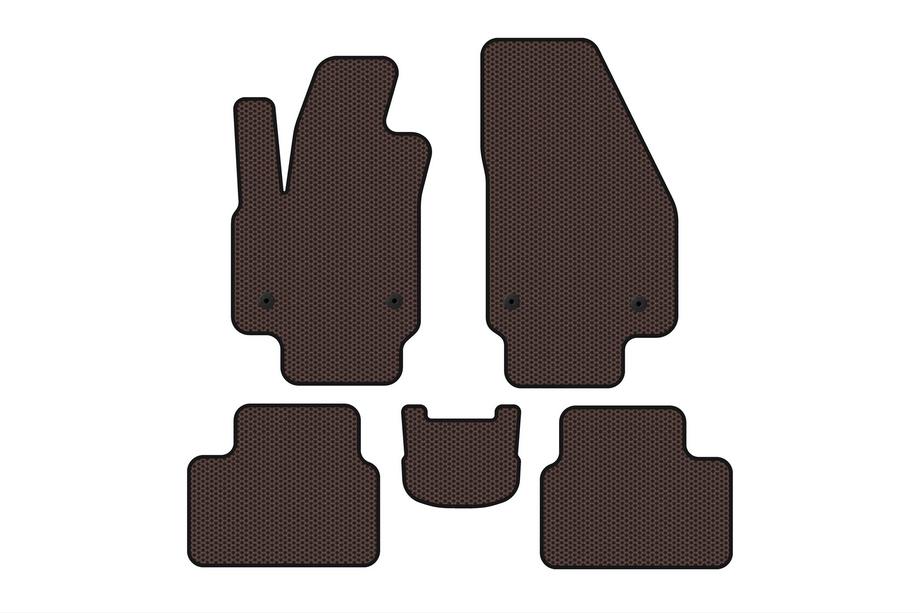 Opel Meriva 2010–2017 Gumijasti tepihi Carsuit (Rjavi) Image