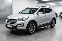 Hyundai Santa Fe 3 2012–2018 Stranske stopnice Sunrise (2 kos, aluminij) fotografija 1