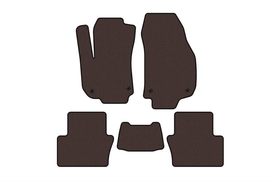 Opel Zafira B 2005–2011 Carsuit gumijaste preproge za notranjost (2 vrsti, rjave) Image